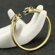 Load image into Gallery viewer, Punk Brass Leopard Bangles Bracelet For Men Jewelry