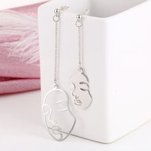 Load image into Gallery viewer, Popular Explosive Ear Jewelry Pendant Set Personality Trend Woman Head Earrings