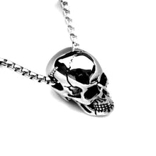 Load image into Gallery viewer, Titanium Steel Skull Men's Necklace Halloween Men's Pendant