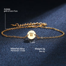 Load image into Gallery viewer, Fashion Jewelry Adjustable Gold Color Alloy Letter Bracelets Bangles For Men Women Girls Charm Bracelet Party Bileklik Pulseiras