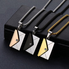 Load image into Gallery viewer, Envelope Stainless Steel Necklace And Pendant