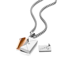 Load image into Gallery viewer, Envelope Stainless Steel Necklace And Pendant