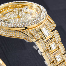 Load image into Gallery viewer, Outside The Watch Fashionable High-end Double Calendar Business Full Diamond Quartz
