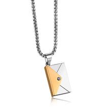Load image into Gallery viewer, Envelope Stainless Steel Necklace And Pendant