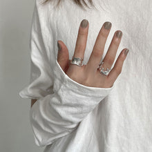 Load image into Gallery viewer, Geometric Irregular Water Drop Ring