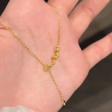 Load image into Gallery viewer, Super Gold Snake-shaped Four Eight-pointed Stars Tassel Necklace