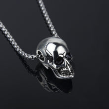 Load image into Gallery viewer, Titanium Steel Skull Men's Necklace Halloween Men's Pendant