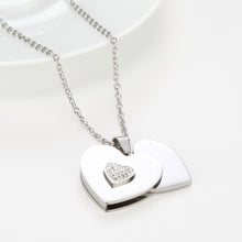 Load image into Gallery viewer, Best Friend Gift Peach Heart Combination Necklace