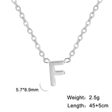 Load image into Gallery viewer, 26 English Letter Steel Color Concentrate Polished Welding Cross Chain