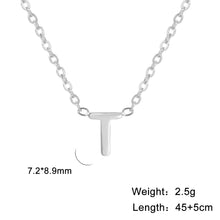Load image into Gallery viewer, 26 English Letter Steel Color Concentrate Polished Welding Cross Chain