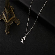 Load image into Gallery viewer, Twelve Constellation Pendant Necklace Simple Titanium Steel Clavicle Chain