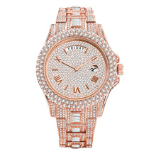 Load image into Gallery viewer, Outside The Watch Fashionable High-end Double Calendar Business Full Diamond Quartz