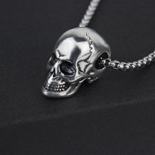 Load image into Gallery viewer, Titanium Steel Skull Men's Necklace Halloween Men's Pendant