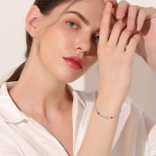 Load image into Gallery viewer, Infinity Bracelet for Women 925 Sterling Silver Birthstone Bracelet Valentine's Day Birthday Christmas Gifts for Mom Wife Girls Her