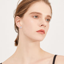 Load image into Gallery viewer, Baby Feet Earrings Birthstone Stud Earrings Baby Feet Footprint Earrings