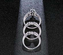Load image into Gallery viewer, European and American couples combination rings Engagement zircon rings Hot set ring