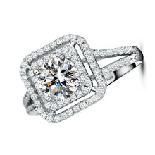 Load image into Gallery viewer, 1 carat simulation diamond couple wedding ring