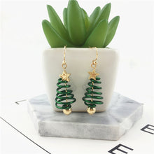 Load image into Gallery viewer, Christmas Earrings Tree Star DIY Earrings