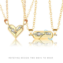 Load image into Gallery viewer, Love Couple Necklace Pair Of Magnet Stone Rotating Necklaces