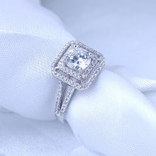 Load image into Gallery viewer, 1 carat simulation diamond couple wedding ring