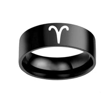 Load image into Gallery viewer, Twelve Constellation Rings Stainless Steel Male And Female Ring Rings