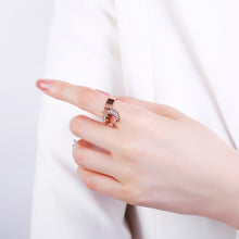 Load image into Gallery viewer, Adjustable Moon And Stars Shaped Pendant Rings For Women