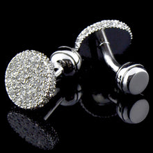 Load image into Gallery viewer, Men s Cufflinks Crystal Full Rhinestone Cufflinks