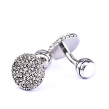 Load image into Gallery viewer, Men s Cufflinks Crystal Full Rhinestone Cufflinks