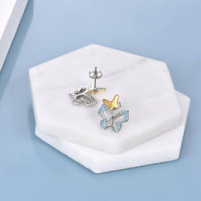 Load image into Gallery viewer, Sterling Silver Butterfly Earrings Hypoallergenic Stud Earring Anniversary Birthday Jewelry Gifts
