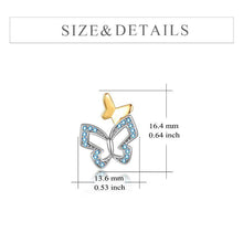 Load image into Gallery viewer, Sterling Silver Butterfly Earrings Hypoallergenic Stud Earring Anniversary Birthday Jewelry Gifts