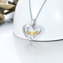 Load image into Gallery viewer, I Love You Mom Necklace Heart Jewelry Birthday Gift for Women Mom