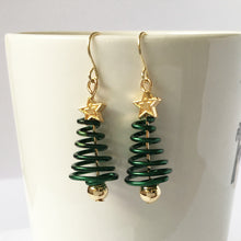 Load image into Gallery viewer, Christmas Earrings Tree Star DIY Earrings