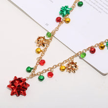 Load image into Gallery viewer, Flower Colored Bell Christmas Jewelry