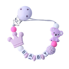 Load image into Gallery viewer, Baby silicone pacifier chain