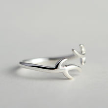 Load image into Gallery viewer, Small Animal Elk Horn Ring Simple Fashion Creative  Couple Rings