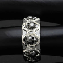 Load image into Gallery viewer, Black Evil Skull Rings