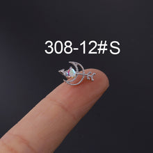 Load image into Gallery viewer, Bone Nail Screw Ball Screw Ear Nail Piercing Jewelry