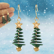 Load image into Gallery viewer, Christmas Earrings Tree Star DIY Earrings