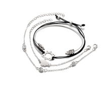 Load image into Gallery viewer, Modyle Gold Color Crystal Wedding Bracelets Set CZ Stone Heart Bracelets Bangles For Woman