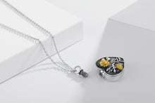 Load image into Gallery viewer, Urn Necklaces for Ashes 925 Sterling Silver Celtic Necklace Sunflower Necklace for Women Customized Necklace for Ashes Creamation Necklaces