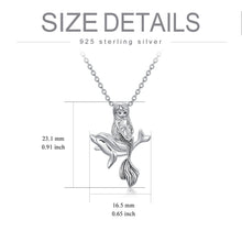 Load image into Gallery viewer, Mermaid Necklace Dolphin Gifts Sterling Silver Dolphin Necklace Sea Mermaid Jewelry Gifts for Girls Women