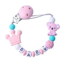 Load image into Gallery viewer, Baby silicone pacifier chain