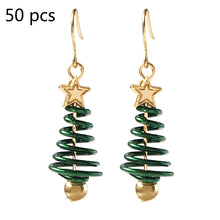 Load image into Gallery viewer, Christmas Earrings Tree Star DIY Earrings
