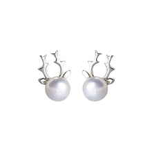 Load image into Gallery viewer, S925 Silver  Pearl Earrings Jewelry