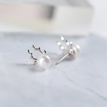 Load image into Gallery viewer, S925 Silver  Pearl Earrings Jewelry
