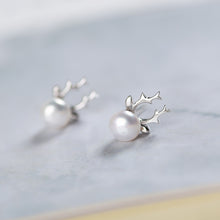 Load image into Gallery viewer, S925 Silver  Pearl Earrings Jewelry