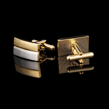 Load image into Gallery viewer, Men's Cufflinks French Shirt Two-tone Metal Cufflinks