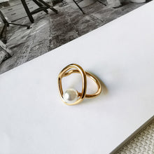 Load image into Gallery viewer, Dainty Faux Pearl Ring for Women Minimalist Rings