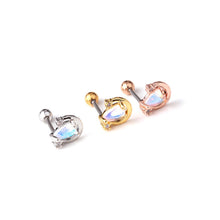 Load image into Gallery viewer, Piercing Ear Jewelry Fashion Zircon Stainless Steel European And American Ear Bone Studs