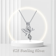 Load image into Gallery viewer, Mermaid Necklace Dolphin Gifts Sterling Silver Dolphin Necklace Sea Mermaid Jewelry Gifts for Girls Women